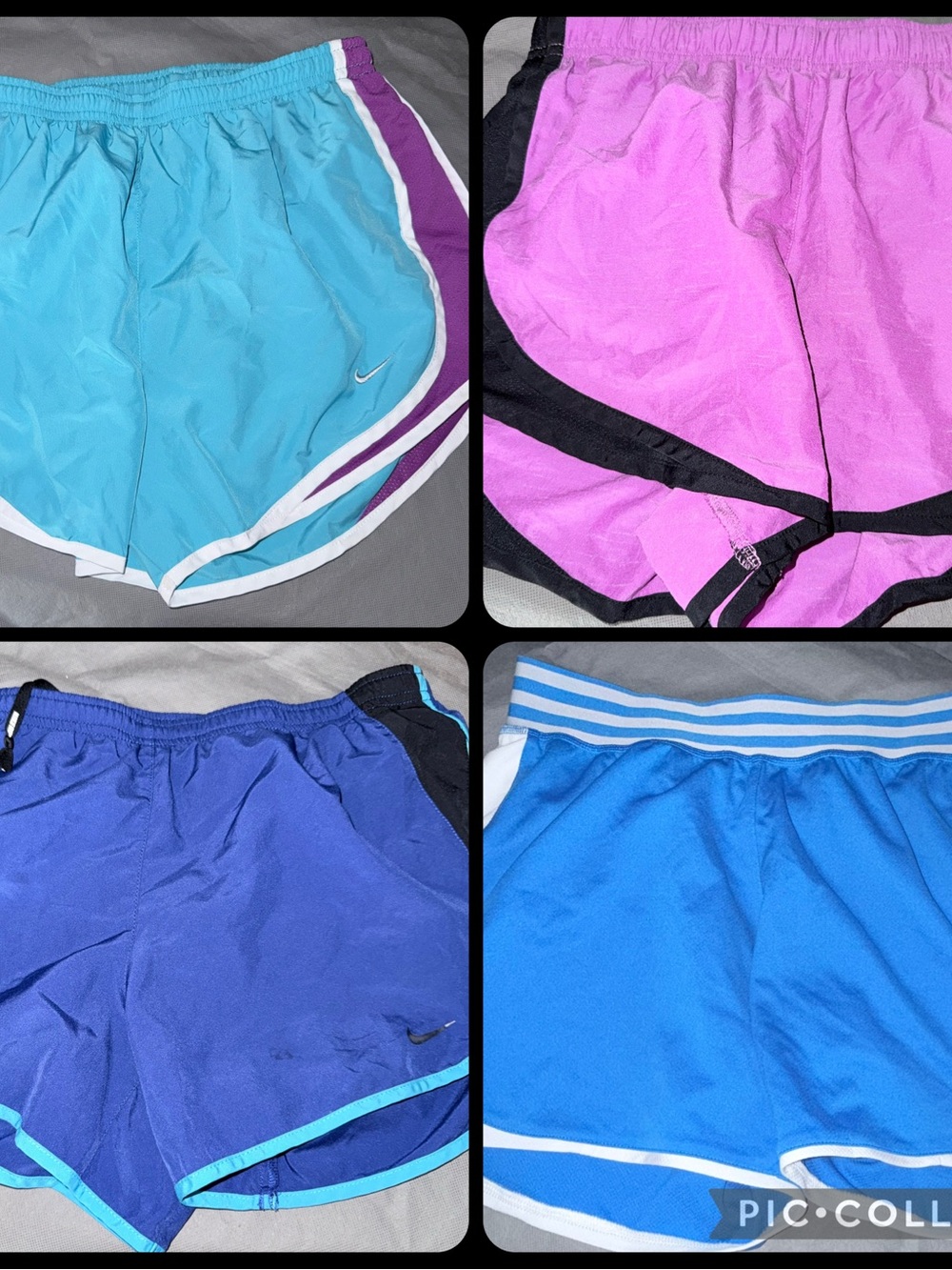 Lot of 4 Nike dri-fit Adidas Shorts Running Workout Woman’s Small